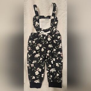 7 For All Mankind Infant Cotton Floral Overalls